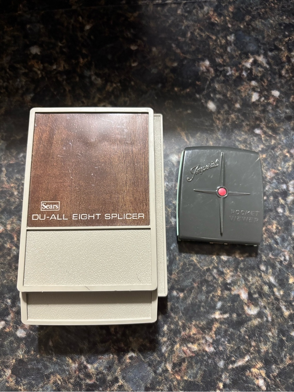 Vintage Sears eight splicer and Inperial Pocket Viewer